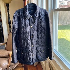 POLO Ralph Lauren Black Diamond Quilted Jacket, Size Large